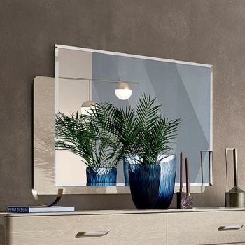 Maia Italian Sand Birch Wall Mirror