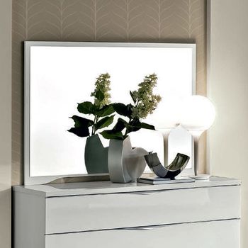 Onda Italian White Dressing Mirror