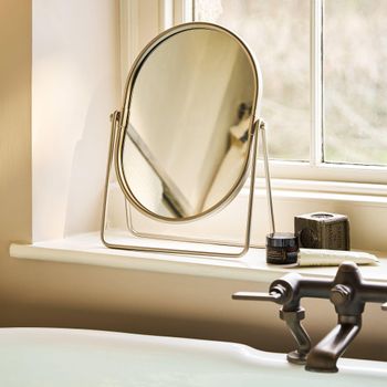 Set of 3 Novello Vanity Brushed Nickel Mirror