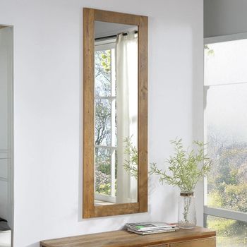 Urban Elegance Reclaimed Wood Extra Long Wall Mirror