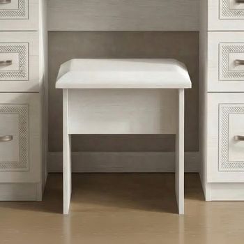 Dorset White Padded Dressing Stool