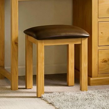 Churchill Waxed Pine Dressing Stool