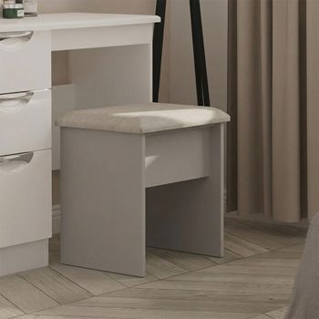 Camden Cashmere Padded Dressing Stool