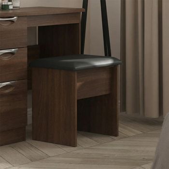 Avon Padded Walnut Dressing Stool