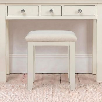 Paisley Cream Painted Dressing Stool