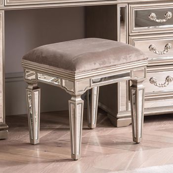 Jessica Champagne Mirrored Stool