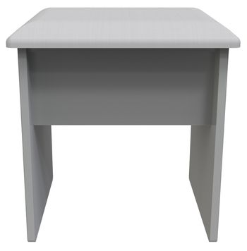 Beverley Grey Padded Dressing Stool