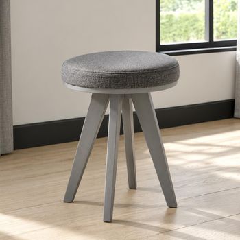Brunel Scandi Dark Grey Dressing Stool