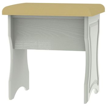 Crystal Padded Cashmere Dressing Stool