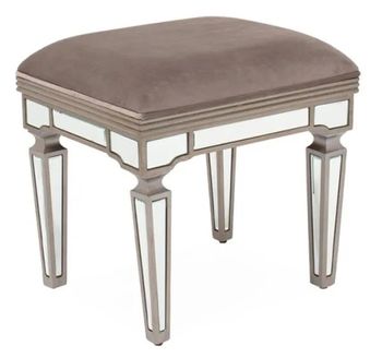 Jessica Champagne Mirrored Stool