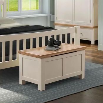 Lundy Ivory Painted Blanket Box