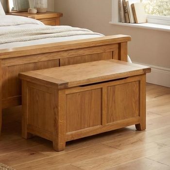 Somer Oak Blanket Box
