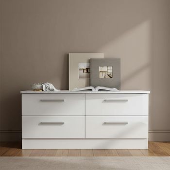Knightsbridge White Gloss Bed Box
