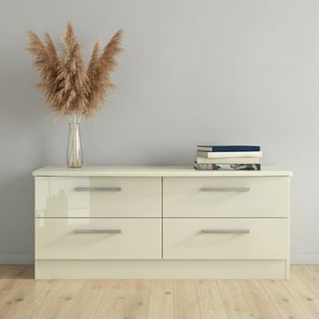 Knightsbridge Cream Gloss Bed Box