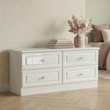 Balmoral White Gloss Bed Box