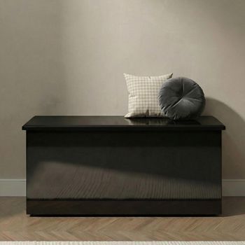 Camden Black Gloss Blanket Box