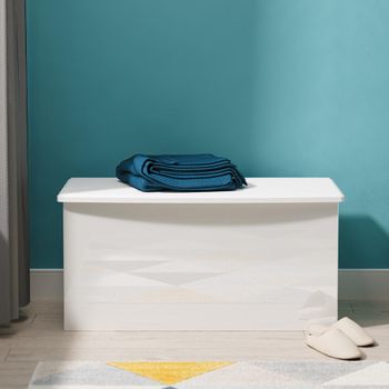 Camden White Gloss Blanket Box