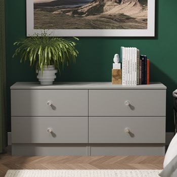 Yarmouth Dusk Grey 4 Drawer Bed Box