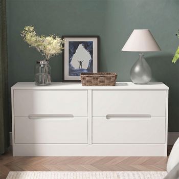 Monaco White Bed Box