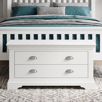 Hampstead White Blanket Box