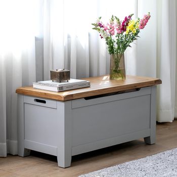 Melbourne French Grey Painted Storage Blanket Box