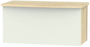 Camden Gloss Cashmere and Oak Blanket Box