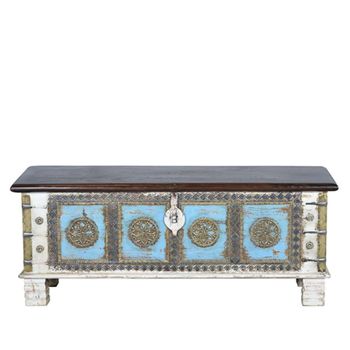 Distelberg Walnut Mango Wood Storage Trunk