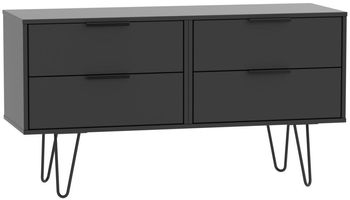 Hong Kong Black with Hairpin Legs Bed Box