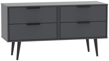 Hong Kong Graphite with Wooden Legs Bed Box