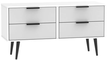 Hong Kong Grey and White with Wooden Legs Bed Box