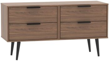 Hong Kong with Wooden Legs Walnut Bed Box