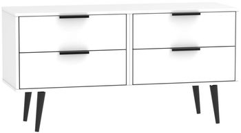 Hong Kong White with Wooden Legs Bed Box
