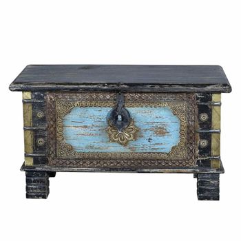Ketten Mango Wood Storage Trunk