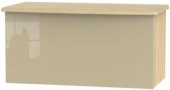Knightsbridge Mushroom and Light Oak Blanket Box