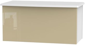 Knightsbridge Mushroom and White Blanket Box