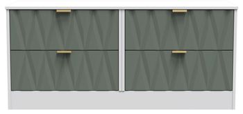 Las Vegas White and Green Bed Box