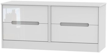 Monaco White Gloss Bed Box