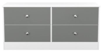 Padstow Grey and White Bed Box