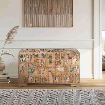 Safari Mango Wood Storage Trunk