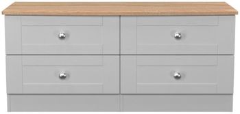 Sussex Grey and Oak Bed Box
