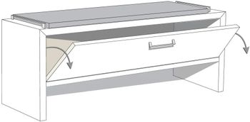 Tokio Bedroom Dressing Bench - Sizes Available