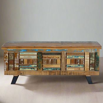 Zangird Recycled Wood Storage Trunk