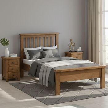 Original Rustic Oak Bed - Sizes Available