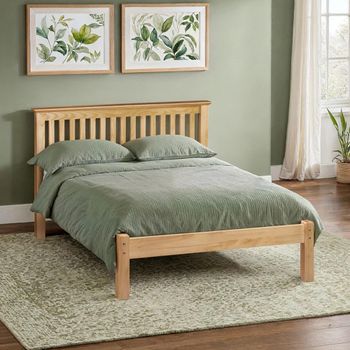 Barcelona Pine Slatted Bed - Sizes Available