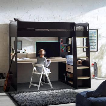 Blaze Black Gaming Highsleeper Bed