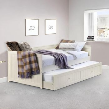 Jessica White Daybed with Underbed Trundle