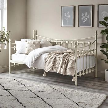 Versailles Metal Frame White Daybed