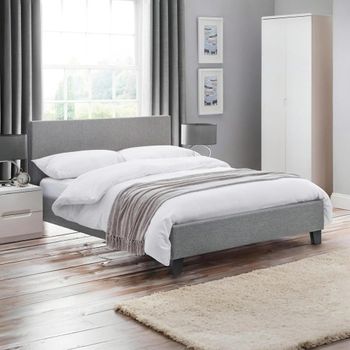 Rialto Grey Fabric Bed - Sizes Available