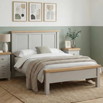 Wilmont Grey Painted Bed - Sizes Available