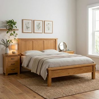 Somer Oak Bed - Sizes Available